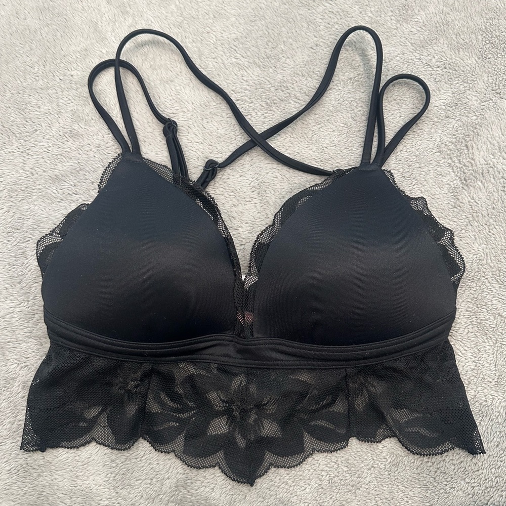 New Victoria's Secret Pink Black Bralette
